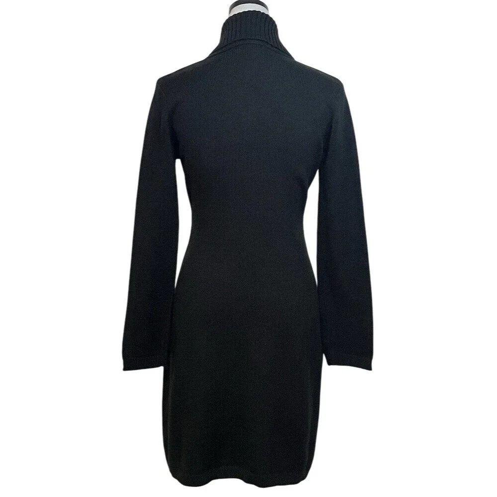 Calvin Klein Midi Sweater Dress Women’s S Black Winter Fall Cozy Comfy - Picture 3 of 9